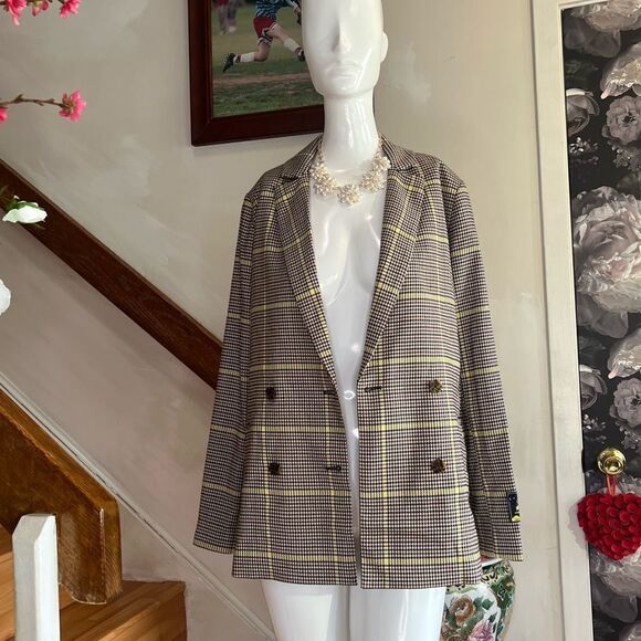 SCOTCH AND SODA
Maison Scotch Longer-Length Checked Double-Breasted Blazer - Picture 7 of 9